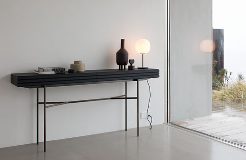 Peter Fehrentz interiordesign photography Innenarchitektur Fotografie Design Möbeldesign Furnituredesign More Konsole Console Harri black stained ash esche